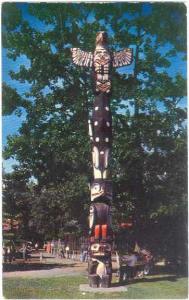 Indian Totem Pole at St. Georges Island Park Calgary Alberta