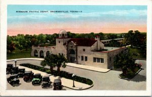 Postcard TX Brownsville Missouri Pacific Depot Bird's Eye View 1920s S62