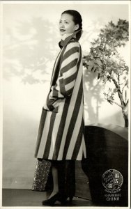 china, SHANGHAI 上海, Chinese Actress (1920s) Wou Kong Studio Vintage Real Photo