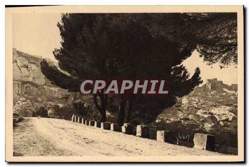 Old Postcard Les Baux