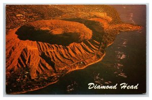 Aerial View Diamond Head and Black Point Oahu Hawaii HI UNP Chrome Postcard V9
