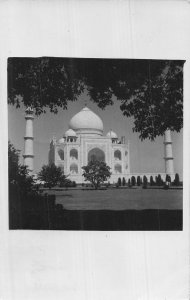 Vintage 1955 Taj Mahal Agra India Real Photo Postcard K. Lal & Co. Posted
