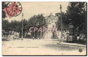 Old Postcard Bank Caisse d & # 39Epargne Narbonne