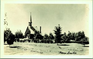 RPPC Grande Pre Church & Grounds Nova Scotia Canada Real Photo Postcard