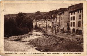 CPA L'Auvergne CHAMPEIX Quai d'Aubary et Route de St-NECTAIRE (409879)