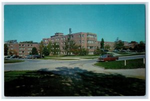 c1960 Robert S. Shaw Men's Residence Hall Michigan State East Lansing Postcard