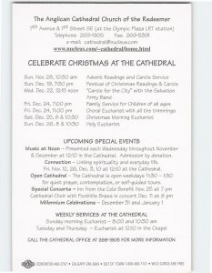 Postcard Advent and Christmas at the Cathedral Church of the Redeemer, Canada