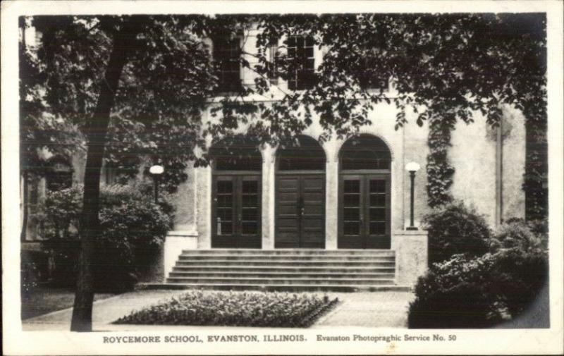 Evanston IL Roycemore School Real Photo Postcard #2 