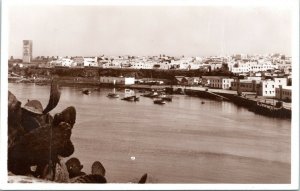 postcard rppc Morocco - Rabat - The port