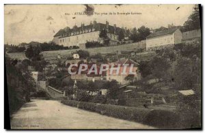 Old Postcard Avallon Vue Prize De La Route De Lormes