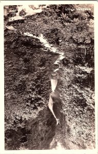 RPPC Postcard of Multnomah Falls Oregon 1918