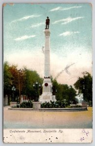 Louisville KY Kentucky Confederate Monument 1908 Udb Postcard R22