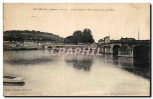 Old Postcard The confluence Montereau Surville and heights