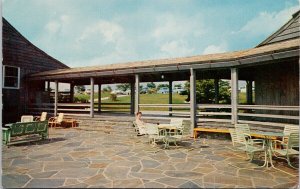 Bluffs Lodge Blue Ridge Parkway NC Terrace Unused Vintage Postcard H33