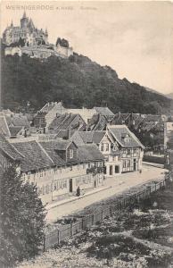 Wernigerode Germany Scenic View Castle Antique Postcard J53932