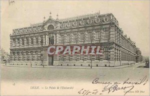 Postcard Old Lille Palace of the University (map 1900)