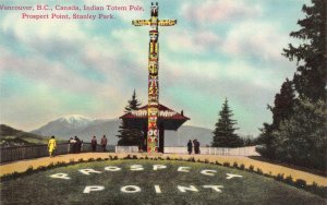 VANCOUVER, BC Canada  INDIAN TOTEM POLE~Prospect Point~STANLEY PARK  Postcard