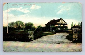 COUNTRY CLUB GOLF HARRISBURG PENNSYLVANIA POSTCARD 1910
