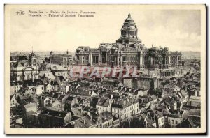 Old Postcard Panorama Brussels Palace of Justice