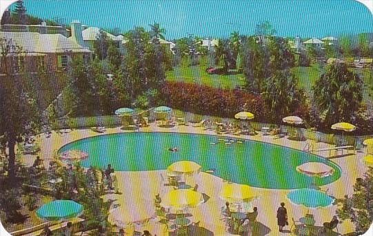 Bermuda Bedroom View Of Bermudian Pool and Garden 1961