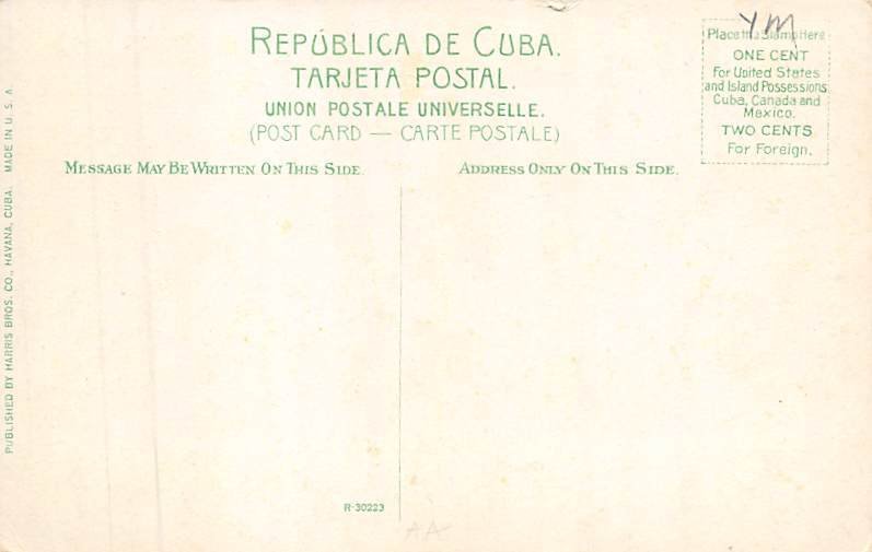 Cuban Funeral Car Cuba Postcard