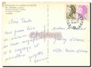 Postcard Modern Colors and Light of France Florac Lozere Vieilles Maisons rig...