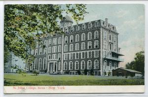 St Johns College Bronx New York City 1909 postcard
