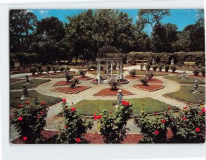 Postcard Mable Ringling's Rose Garden, Ringling Museum, Sarasota, Florida