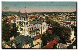 Old Postcard Vichy L & # 39eglise Saint Louis Panoramic View