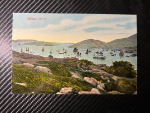 Mint China PPC Postcard Macau Macao Harbor Ships Boats