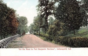 On the Road to Fort Benjamin Harrison, Indianapolis, Indiana, Early Postcard