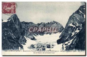 Old Postcard Massif de la Vanoise Needle Southern Gliere Pass and Glacier Gra...