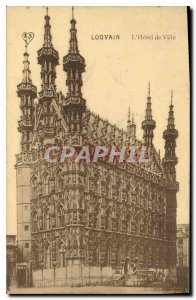 Old Postcard The Leuven Town Hall