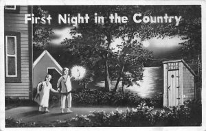 First Night in the Country Unused real photo