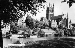 uk2796 worcester cathedral  real photo uk