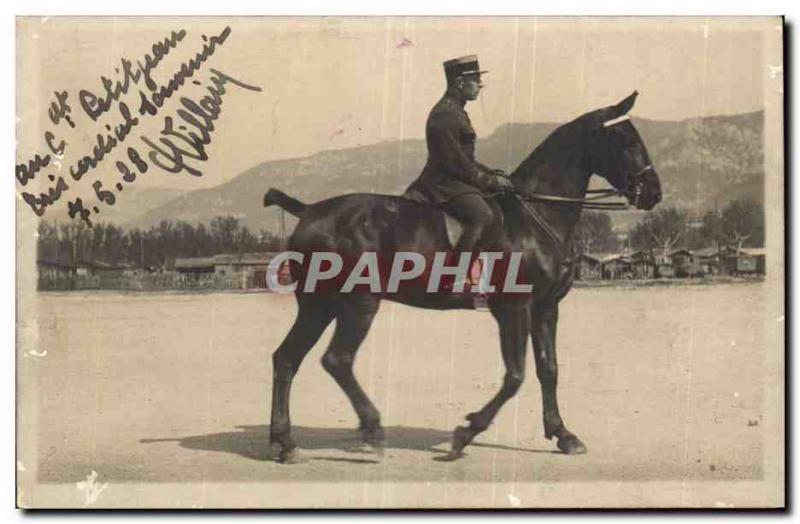 PHOTO CARD Army Soldier Jumper Horse