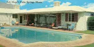 Postcard Early View of Bob Hope's Home  in Palm Springs, CA.    R3