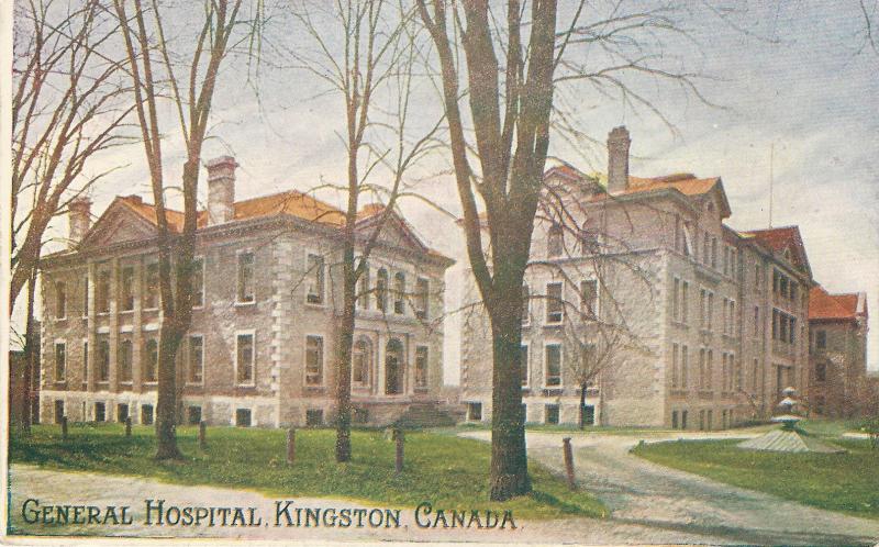 General Hospital, Kingston, Ontario, Canada, Early Postcard, unused