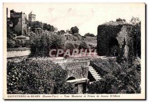 Old Postcard Sauveterre de Bearn (Basses-Pyr) Montreal Tower and Prison Jeann...