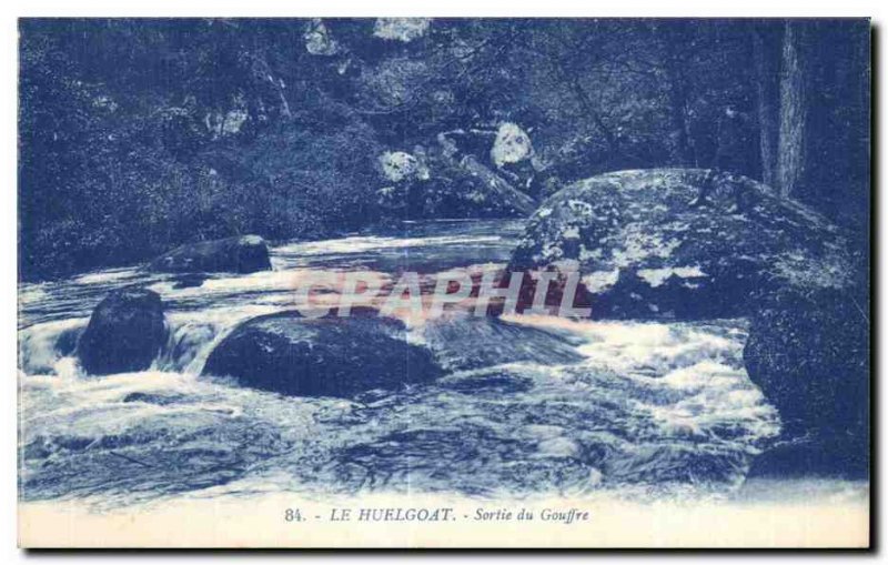 Old Postcard The Huelgoat output Chasm