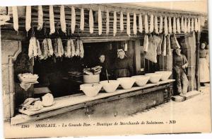 CPA MORLAIX - La Grande Rue - Boutique de Marchande de Salaisons (193410)