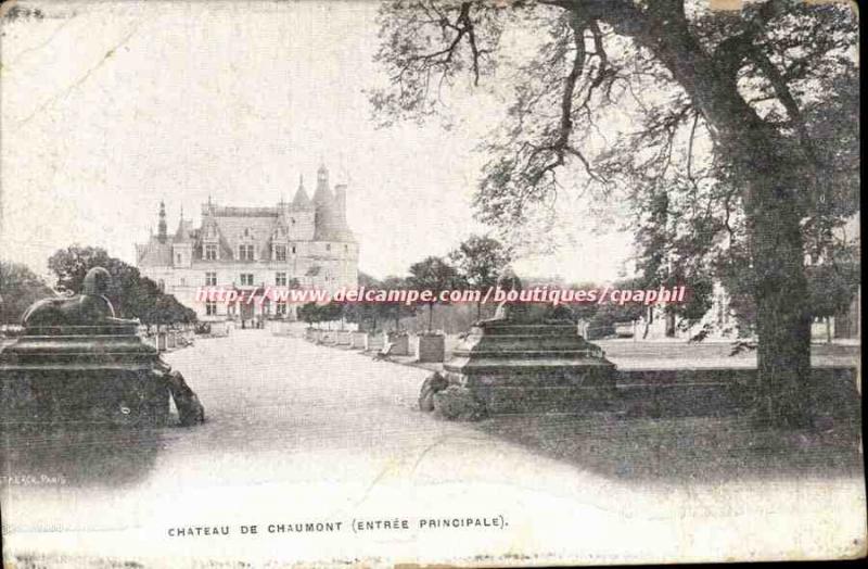 Old Postcard Chateau de Chaumont