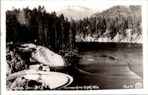 RPPC Cushman Dam No 2 Tacoma WA  Real Photo Postcard