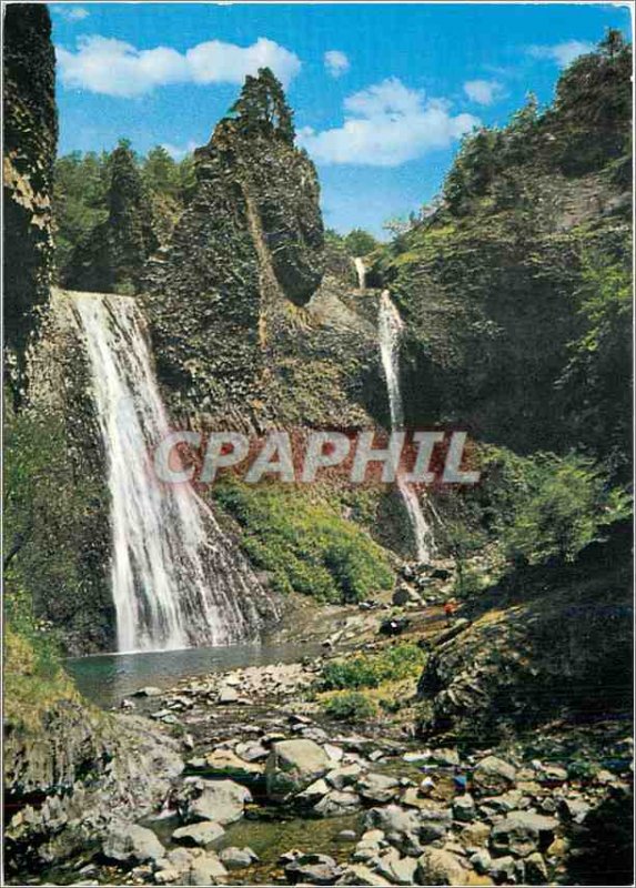 Postcard Modern Cascade Ray Pic Ardeche