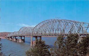 Missouri River bridge Chamberlain SD Postcard