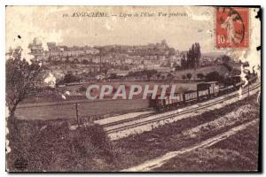 Postcard Angouleme Old Line State general view Train
