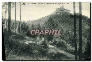 Old Postcard Dabo View of the Chateau and the Chapel St Leon