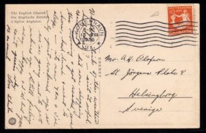 1936 Denmark Sc #248 The English Church in Copenhagen Pictorial B...