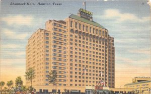 Houston Texas 1951 Postcard Shamrock Hotel 