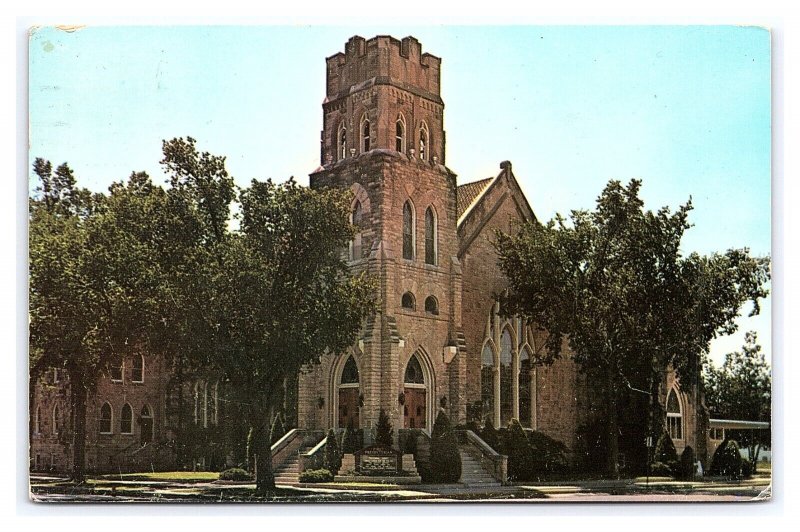 First Presbyterian Church Sherman & Poplar Hutchinson Kansas c1961 Postcard